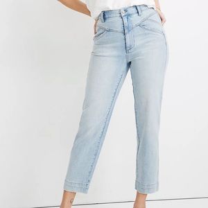 Madewell Tapered Jeans in Fitzgerald Wash: Yoked Edition